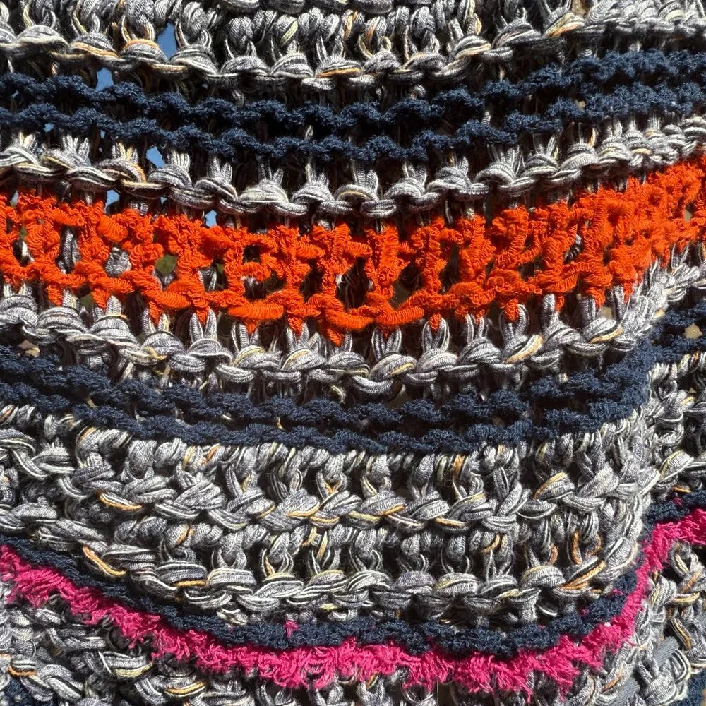 Free People Step Outside Striped Crochet Tank
